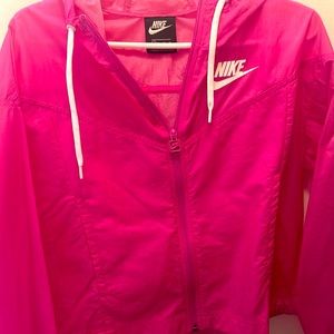 Nike pink jacket with hood. Worn only a few times